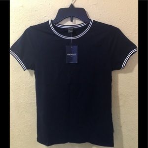 Forever21 Navy blue blouse NWT